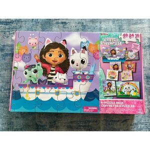 NIB! Gabby's Dollhouse 8 Puzzle Pack
